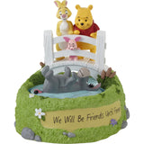 Precious Moments Disney - Pooh Eeyore Piglet Rabbit Rotating Musical Figurine 231701