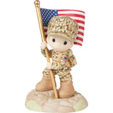 Precious Moments - Thank You for Being My Hero Boy Soldier Figurine 232018