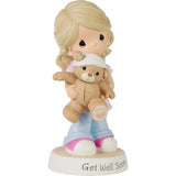 Precious Moments - Get Well Soon Girl with Teddy Bear Figurine 232410