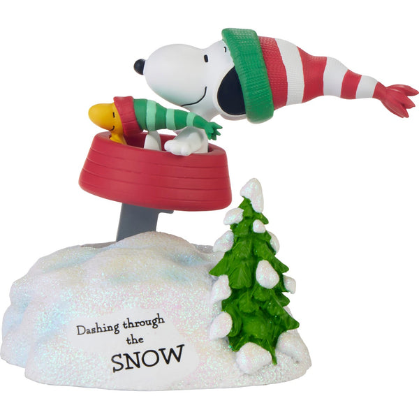 Precious Moments x Peanuts - Dashing Through The Snow Rocking Musical Figurine 237105