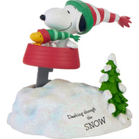 Precious Moments x Peanuts - Dashing Through The Snow Rocking Musical Figurine 237105