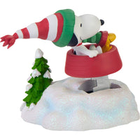 Precious Moments x Peanuts - Dashing Through The Snow Rocking Musical Figurine 237105