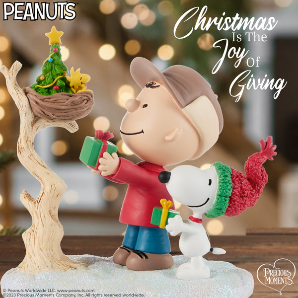 Precious Moments x Peanuts - Christmas Is The Joy of Giving Figurine 237406