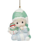 Precious Moments - Baby's First Christmas 2024 Dated Porcelain Ornament Boy 241006