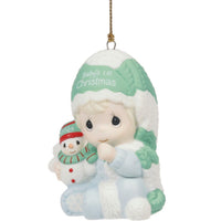 Precious Moments - Baby's First Christmas 2024 Dated Porcelain Ornament Boy 241006