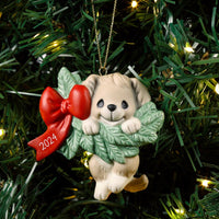 Precious Moments - Hanging Out For The Holidays 2024 Dated Porcelain Dog Ornament 241008