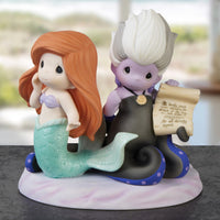 Precious Moments Disney - Make Waves In The Sea Ariel & Ursula Porcelain Figurine 241024