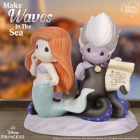 Precious Moments Disney - Make Waves In The Sea Ariel & Ursula Porcelain Figurine 241024