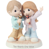 Precious Moments - Two Hearts One Voice Porcelain Figurine 242005