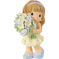 Precious Moments - Thanks A Bunch Girl with Flower Bouquet Figurine 242013