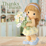 Precious Moments - Thanks A Bunch Girl with Flower Bouquet Figurine 242013