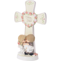 Precious Moments - To Have And To Hold Wedding Cake Topper Cross Figurine 242428