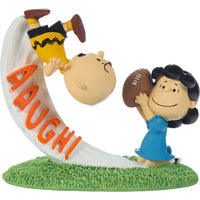 Precious Moments x Peanuts - Never Give Up Charlie Brown Lucy Football Figurine 242444