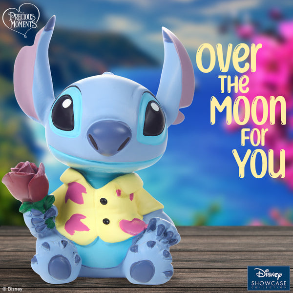 Precious Moments x Disney Showcase - Over The Moon For You Lilo & Stitch Figurine 242706