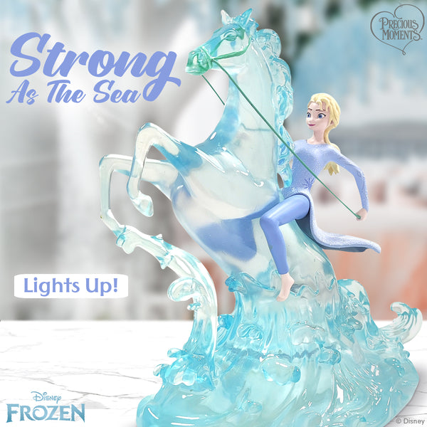 Precious Moments x Disney - Strong As The Sea Frozen Elsa Lighted Figurine 242709