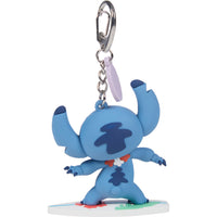 Precious Moments Disney - Stitch Surfing Backpack Bag Clip Charm 242714