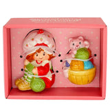 Blue Sky Clayworks x Strawberry Shortcake - Purr-fect Knitting Time Salt & Pepper Shakers 24895