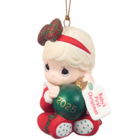 Precious Moments - 2025 Dated Girl Ornament Baby's First Christmas 251005