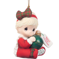 Precious Moments - 2025 Dated Girl Ornament Baby's First Christmas 251005
