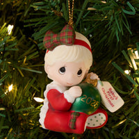 Precious Moments - 2025 Dated Girl Ornament Baby's First Christmas 251005