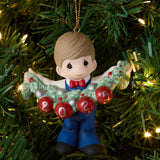 Precious Moments - 2025 Dated Christmas Ornament Deck The Halls Boy 251010