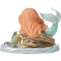Precious Moments x Disney - The Little Mermaid Ariel & Flounder Porcelain Figurine 251020