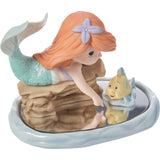 Precious Moments x Disney - The Little Mermaid Ariel & Flounder Porcelain Figurine 251020