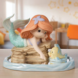 Precious Moments x Disney - The Little Mermaid Ariel & Flounder Porcelain Figurine 251020