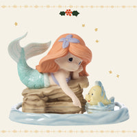 Precious Moments x Disney - The Little Mermaid Ariel & Flounder Porcelain Figurine 251020
