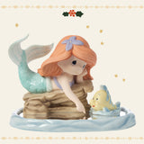 Precious Moments x Disney - The Little Mermaid Ariel & Flounder Porcelain Figurine 251020