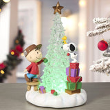 Precious Moments x Peanuts - Friends Light Up Christmas Illuminated Figurine 251714