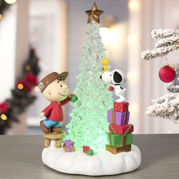 Precious Moments x Peanuts - Friends Light Up Christmas Illuminated Figurine 251714