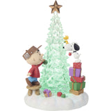 Precious Moments x Peanuts - Friends Light Up Christmas Illuminated Figurine 251714