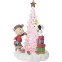 Precious Moments x Peanuts - Friends Light Up Christmas Illuminated Figurine 251714
