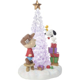Precious Moments x Peanuts - Friends Light Up Christmas Illuminated Figurine 251714