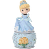 Precious Moments Disney - May All Your Dreams Come True Cinderella Trinket Box 252407