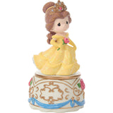 Precious Moments Disney - True Beauty Is Found Within Belle Trinket Box 252409