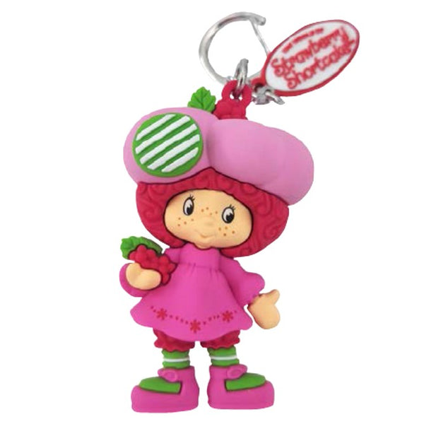 The World of Strawberry Shortcake™ x Precious Moments - Raspberry Tart Scented Backpack Bag Clip Charm 259431