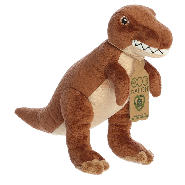 "Sale" Aurora ECO Nation - T-Rex Brown Dinosaur Dino Plush Toy 35102