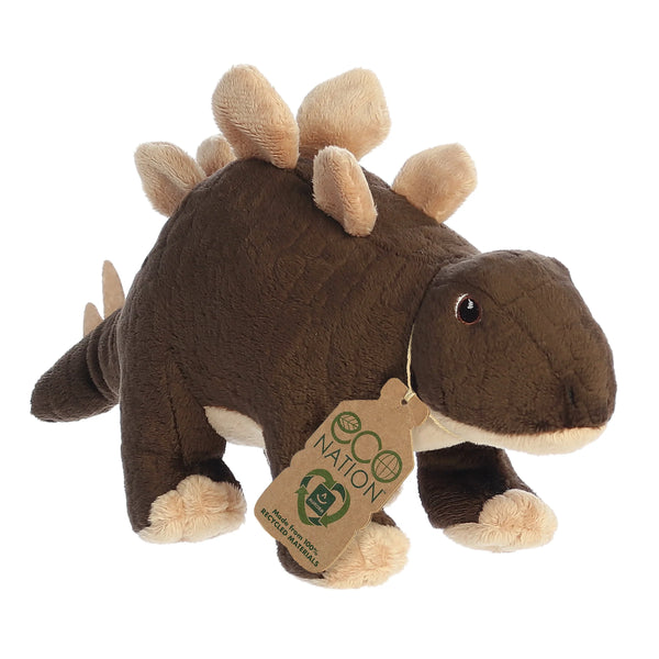 Aurora ECO Nation - Stegosaurus Brown Dinosaur Dino Plush Toy 35104