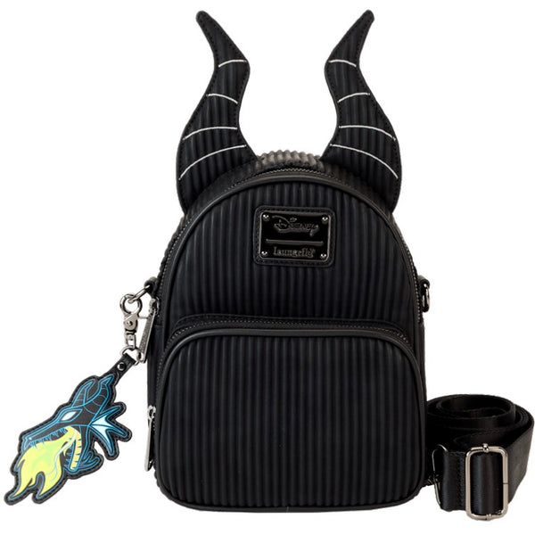 Loungefly x Disney - Sleeping Beauty Maleficent Dragon Convertible Backpack & Crossbody Bag WDBK3825