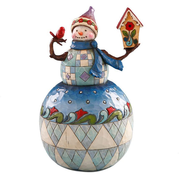 "Sale" Jim Shore Heartwood Creek - There's No Place Like Home Snowman Figurine 4017666