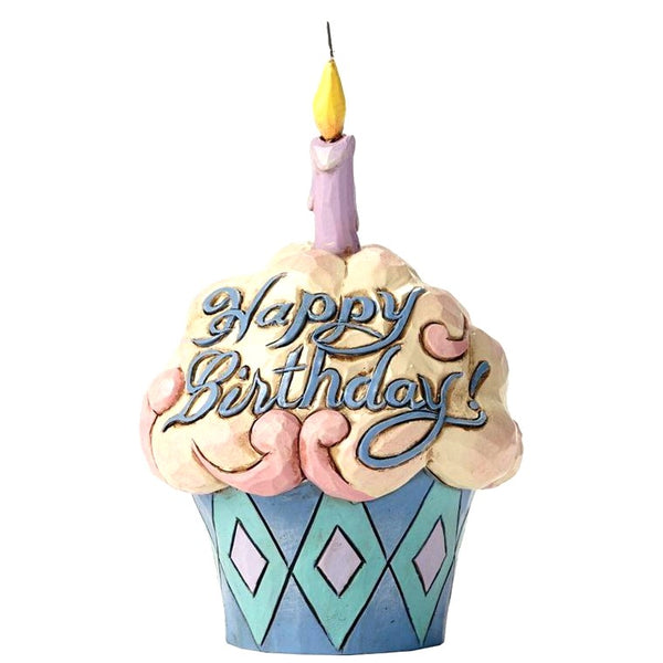 Jim Shore Heartwood Creek - Birthday Cupcake Figurine 4052066