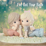 Precious Moments - I've Got Your Back Figurine Sisters Friends Coffee Latte Porcelain Figurine 203008