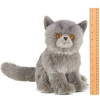 Bearington Collection - Blue Grey Cat Plush Toy Stuffed Plushie 519827