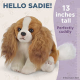 The Bearington Collection - King Charles Spaniel Plush Toy Stuffed Dog Plushie 519908