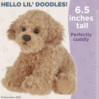 Bearington Collection - Lil' Doodle Golden Labradoodle Dog Plush Toy 519915S
