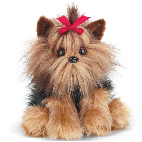 Bearington Collection - Yorkie with Red Bow Plush Toy Stuffed Dog Plushie 520132