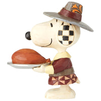 Jim Shore x Peanuts - Snoopy Pilgrim Thanksgiving Turkey Figurine 6002779