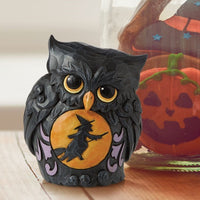 Jim Shore Heartwood Creek - Halloween Black Purple Owl Figurine 6010675